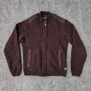 Vintage 90s Patagonia Wool Zip Up Anatolia Aztec Candor Thunderbird Women Medium